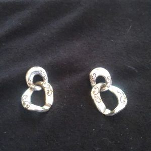 Brighton silver post earrings